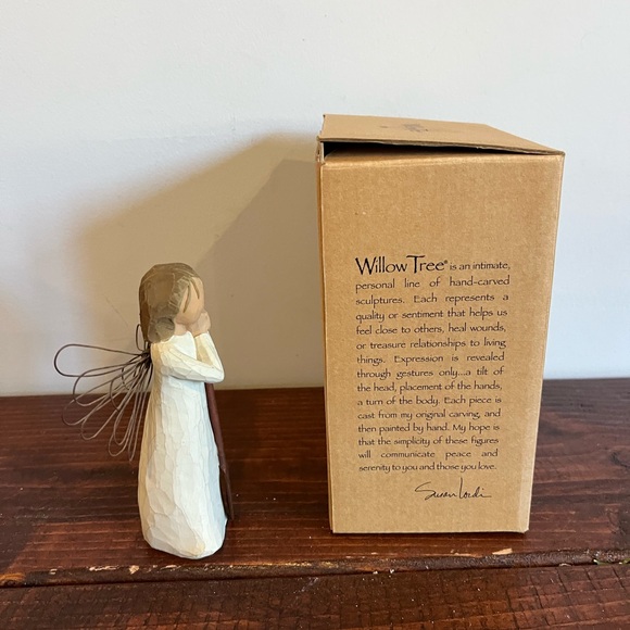 Vintage Y2K Demdaco Willow Tree Garden Angel Hand-Painted Figure Figurine Box - Picture 4 of 5